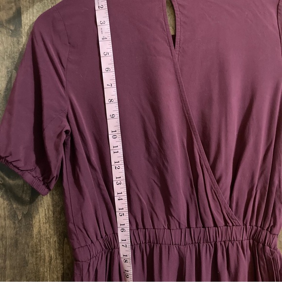 Cranberry Red Jumpsuit Short Sleeve Size Small S - Picture 10 of 12